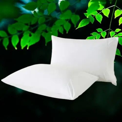 Blancos /  Almohada Matrimonial Delcron Siliconizado / Matrimonial Standar / Altura 50 cm - Ancho 70 cm - Grosor 20 cm / Peso 650 g / Funda Tela de Punto 100% Poliester / Fibra de Delcron / Color blanco / BAD-D460