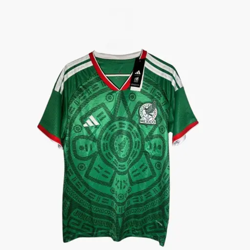 Ropa / Camisa Jersey Local Seleccion Nacional de Mexico 26 Version Jugador / Tecnologia Clima Cool / Slim Fit / 100% Poliester / Bold Green